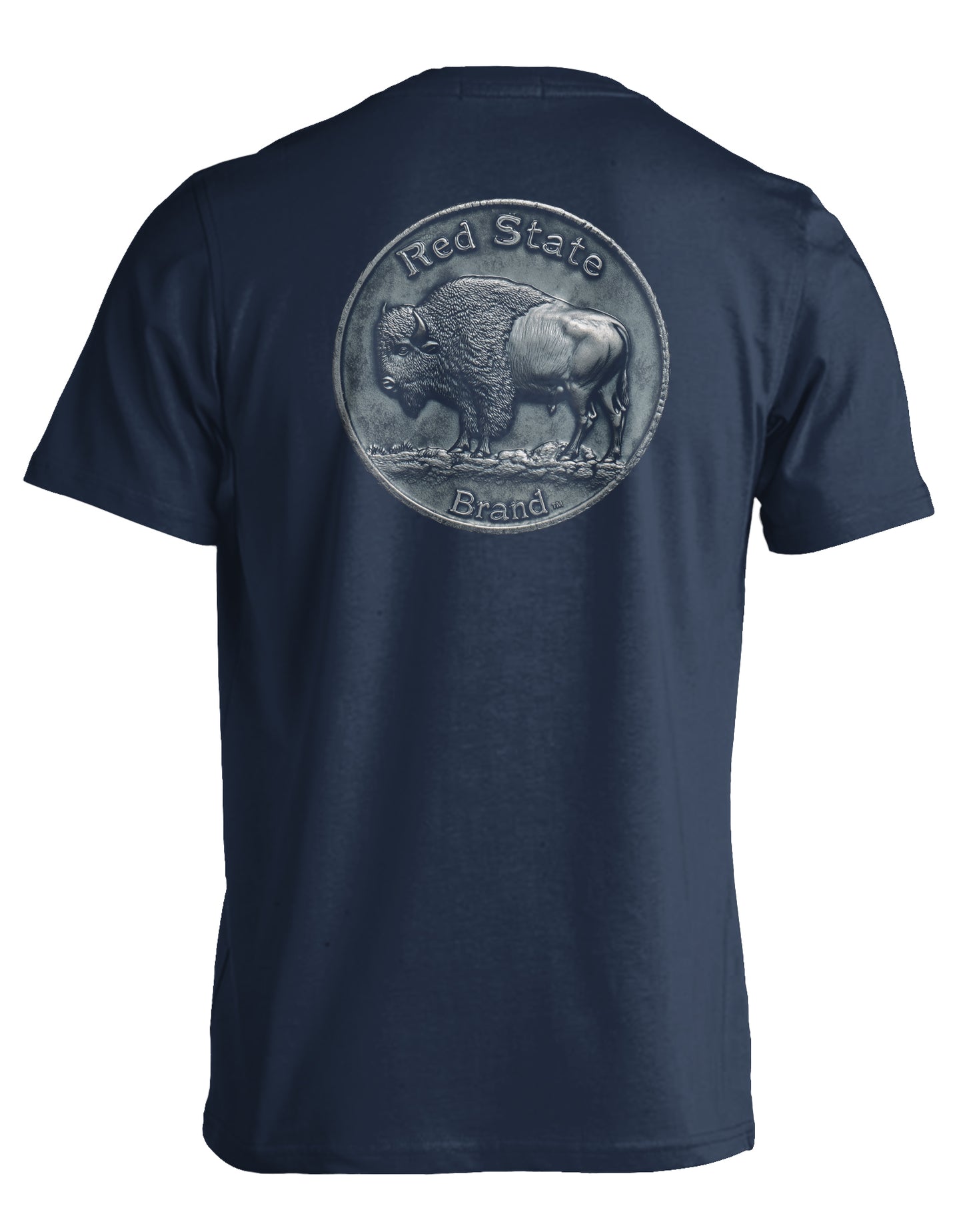RED STATE BRAND BUFFALO NICKEL TRUE NAVY