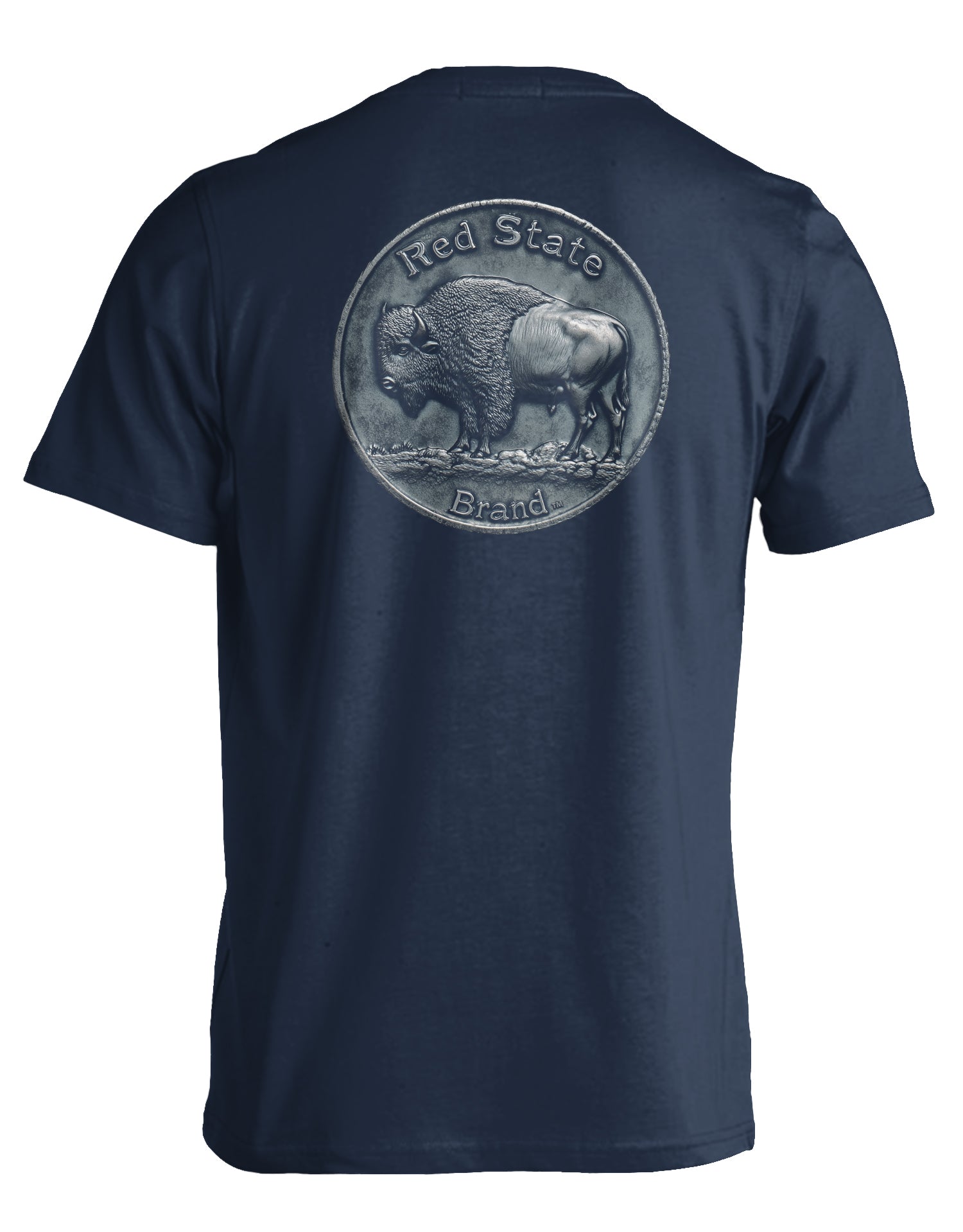 RED STATE BRAND BUFFALO NICKEL TRUE NAVY