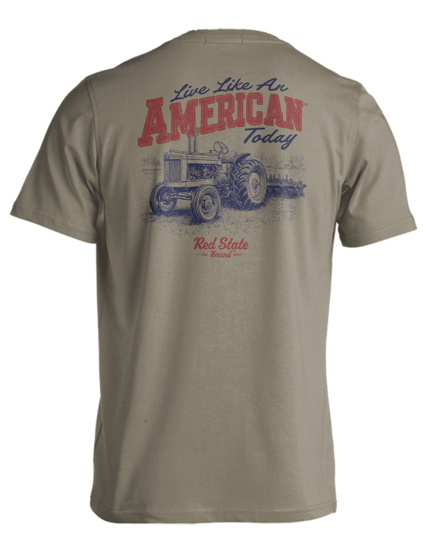 RED STATE BRAND LIVE AMERICAN, TRACTOR KHAKI