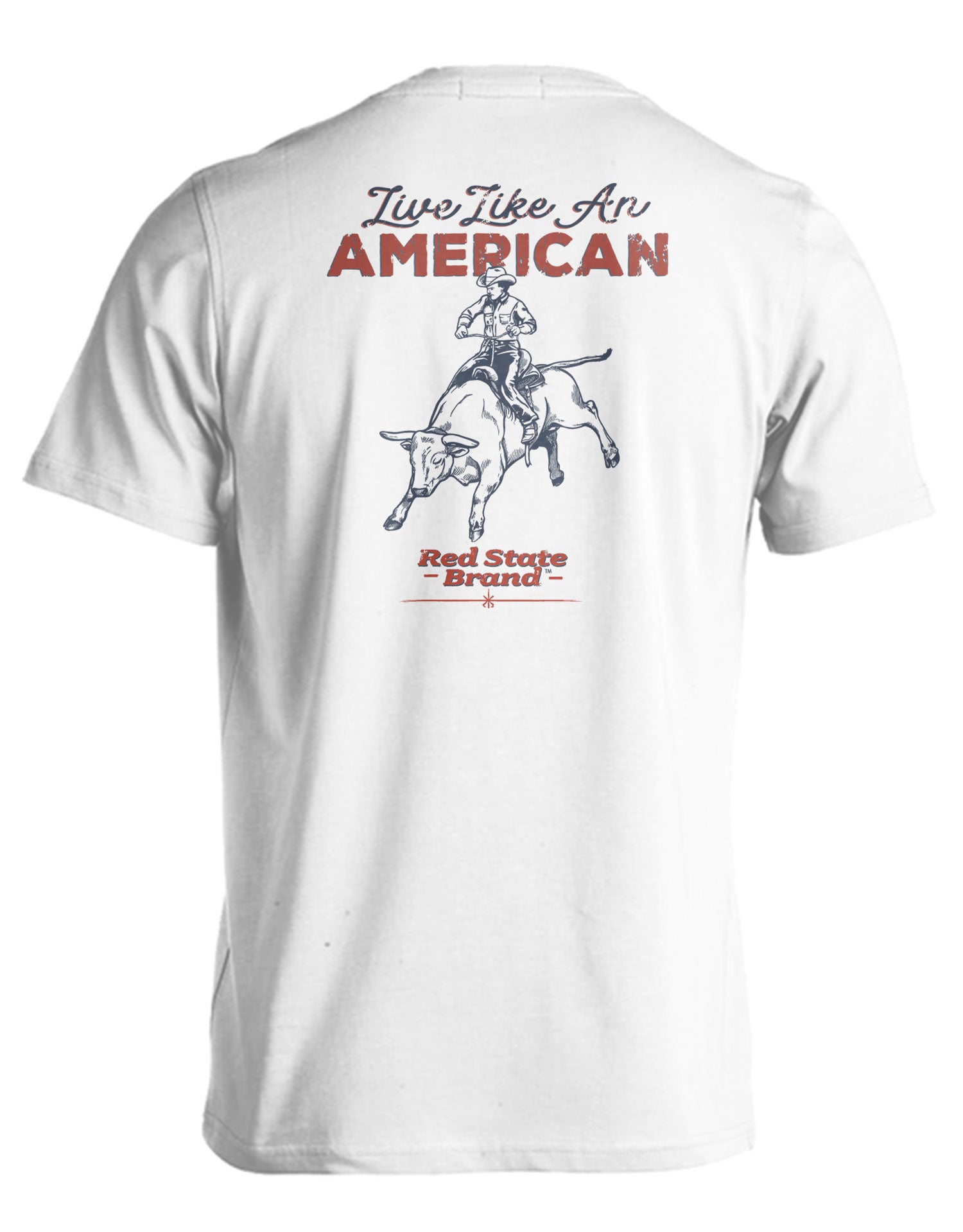 RED STATE BRAND LIVE AMERICAN, COWBOY WHITE