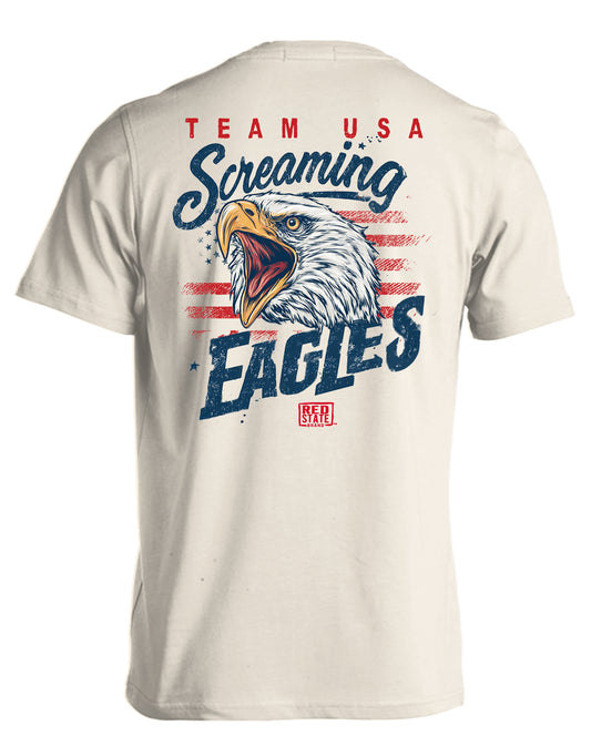 RED STATE BRAND SCREAMING EAGLES IVORY