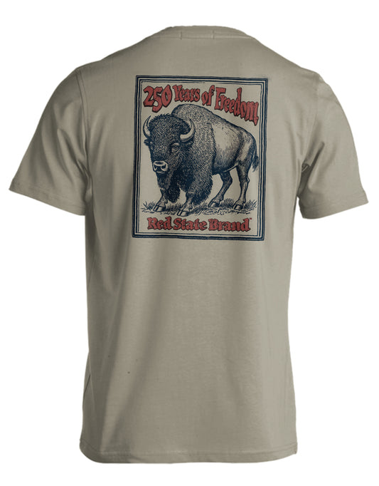 RED STATE BRAND RED STATE - VINTAGE FREEDOM, BISON SANDSTONE