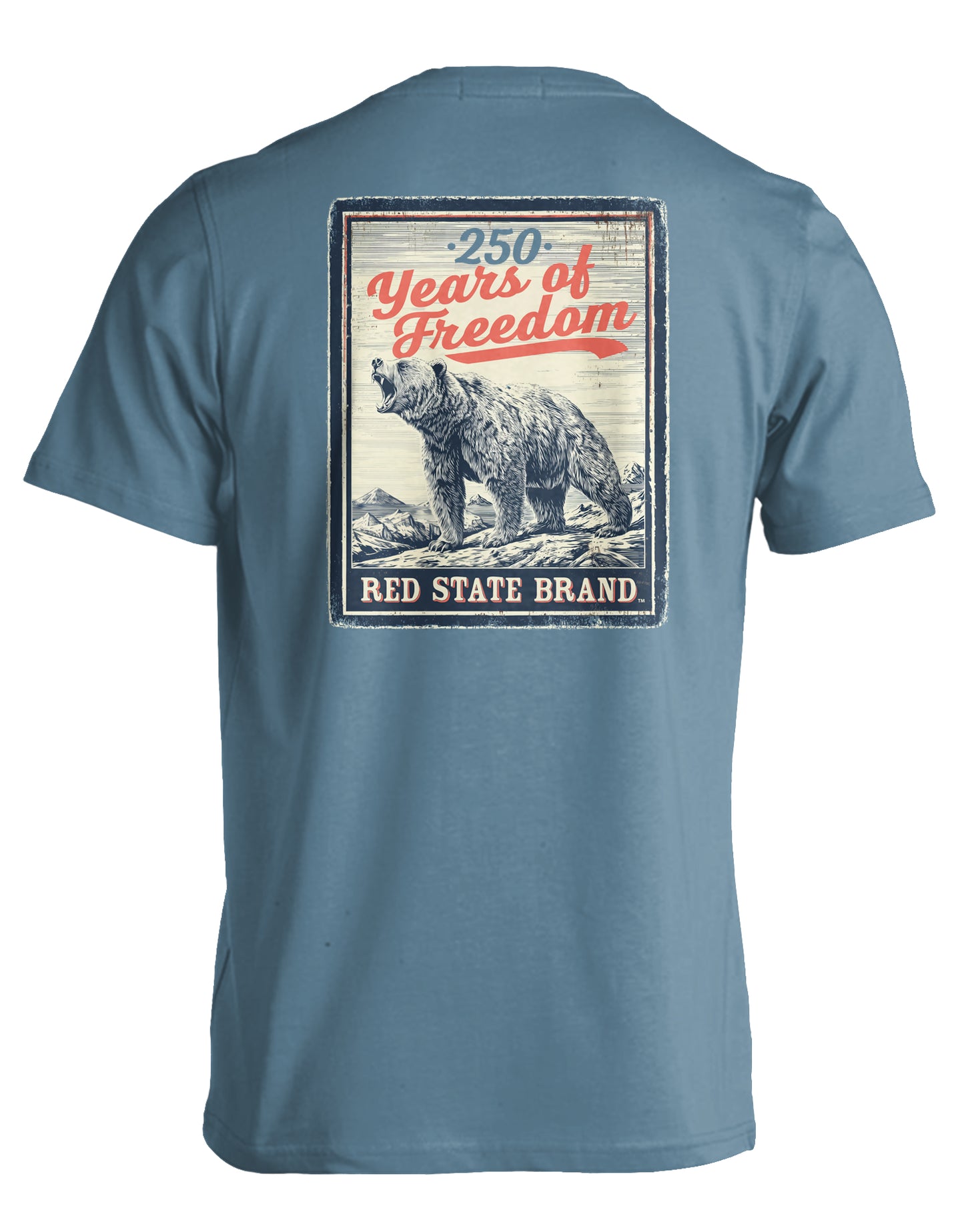 RED STATE BRAND VINTAGE FREEDOM, GRIZZLY ICE BLUE